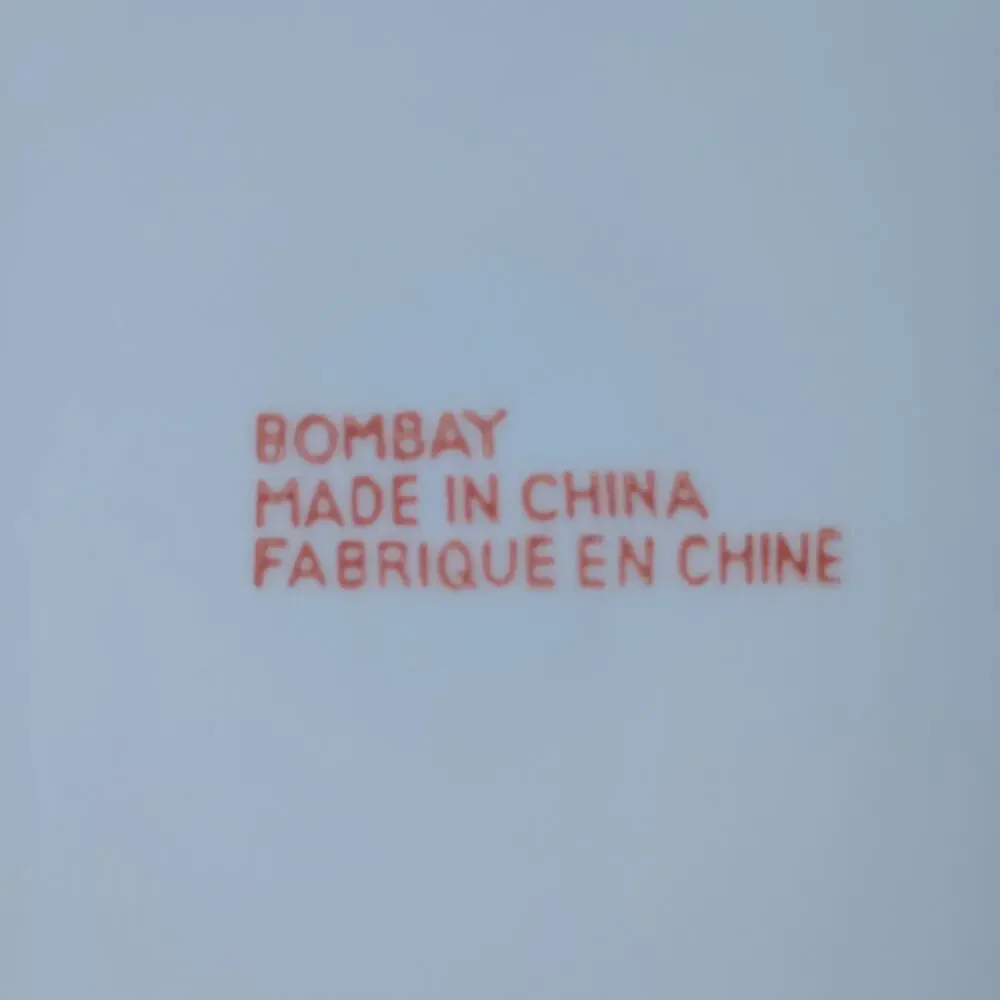 Bombay Co Asian Garden Blue White Porcelain Dinner Plates Set of 8 Chinoiserie